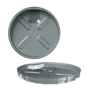 PolarPan Round HVAC Pan, Silver (Electric)