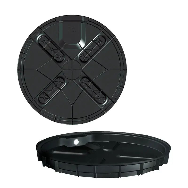 PolarPan Round HVAC Pan, Black (UL/Gas)